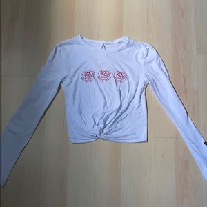 Long sleeve crop top